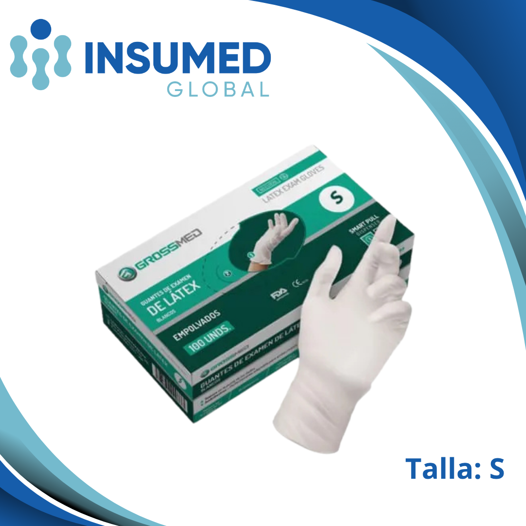 GUANTE DE LATEX TALLA S GROSSMED