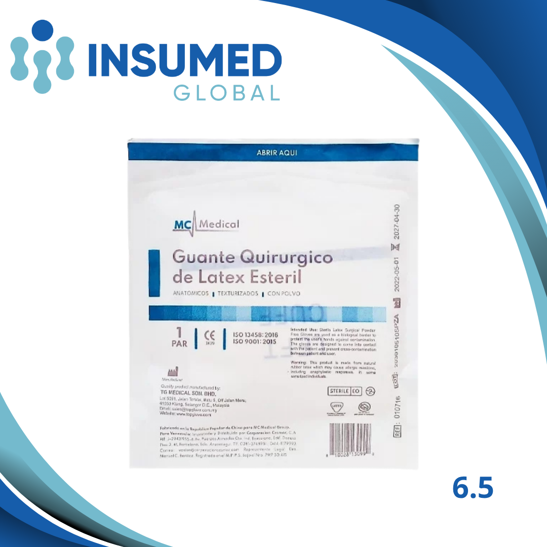 GUANTE QUIRURGICO NRO 6.5 MC MEDICAL