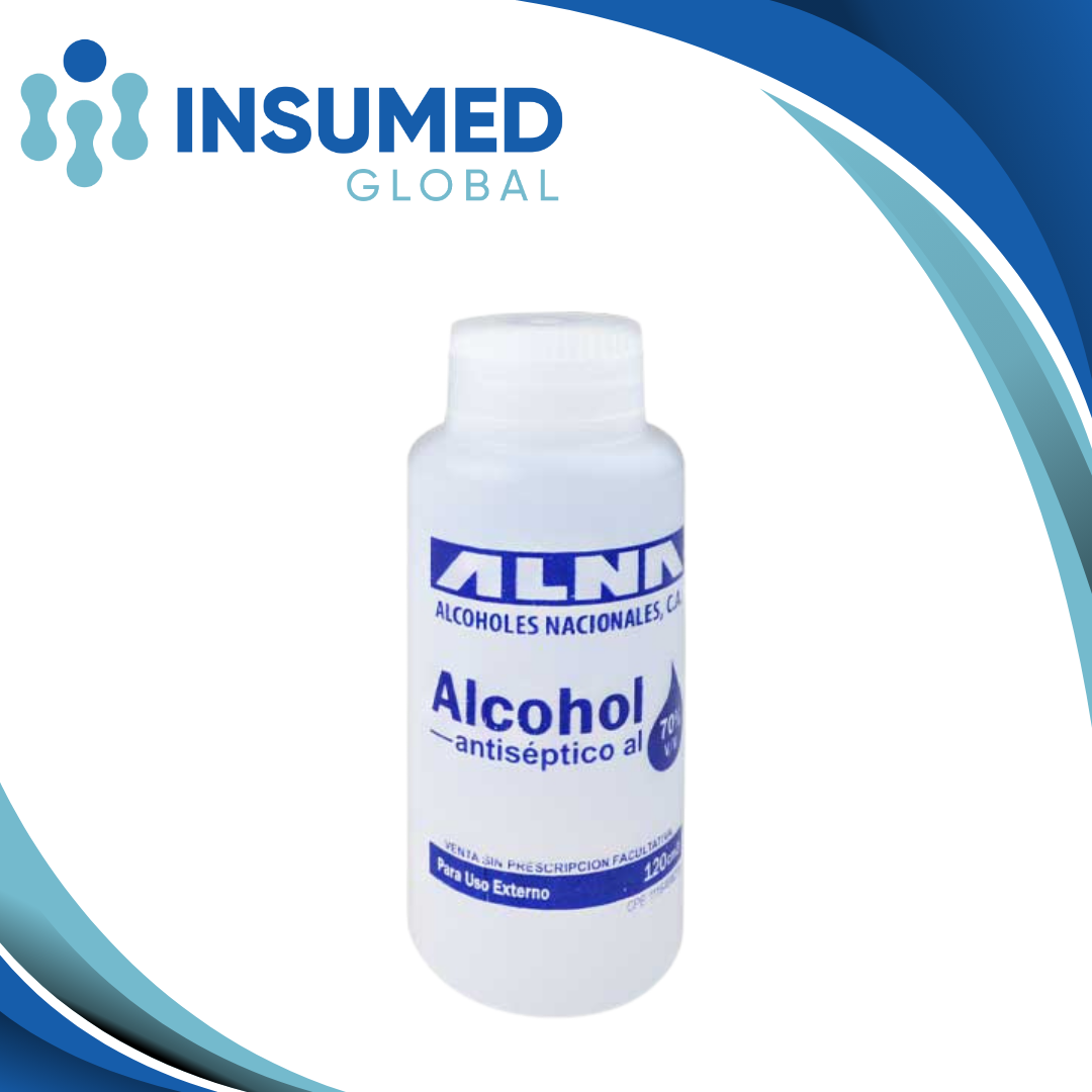 ALCOHOL ANTISEPTICO 120ML AL 70% ALNA