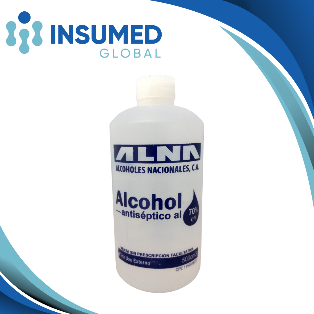 ALCOHOL ANTISEPTICO 500ML AL 70% ALNA