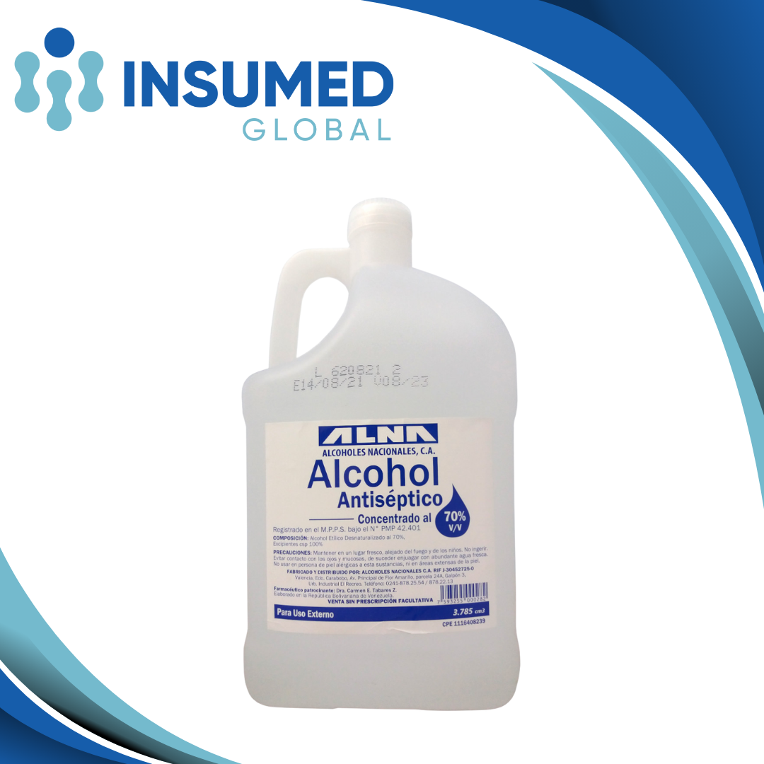 ALCOHOL ANTISEPTICO GALON AL 70% ALNA