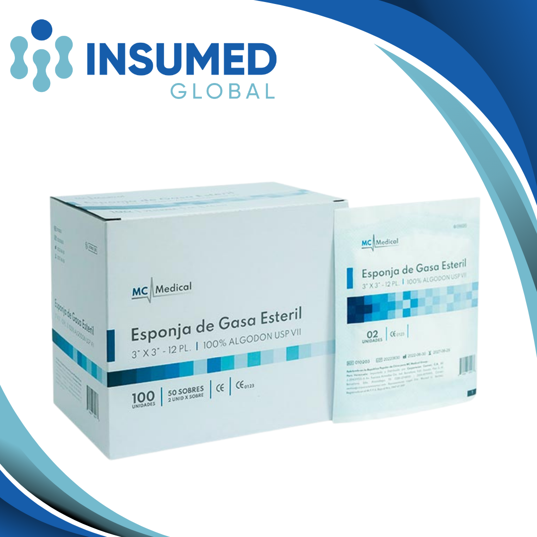 GASA ESTERIL 3X3 SOBRE X 2 MC MEDICAL