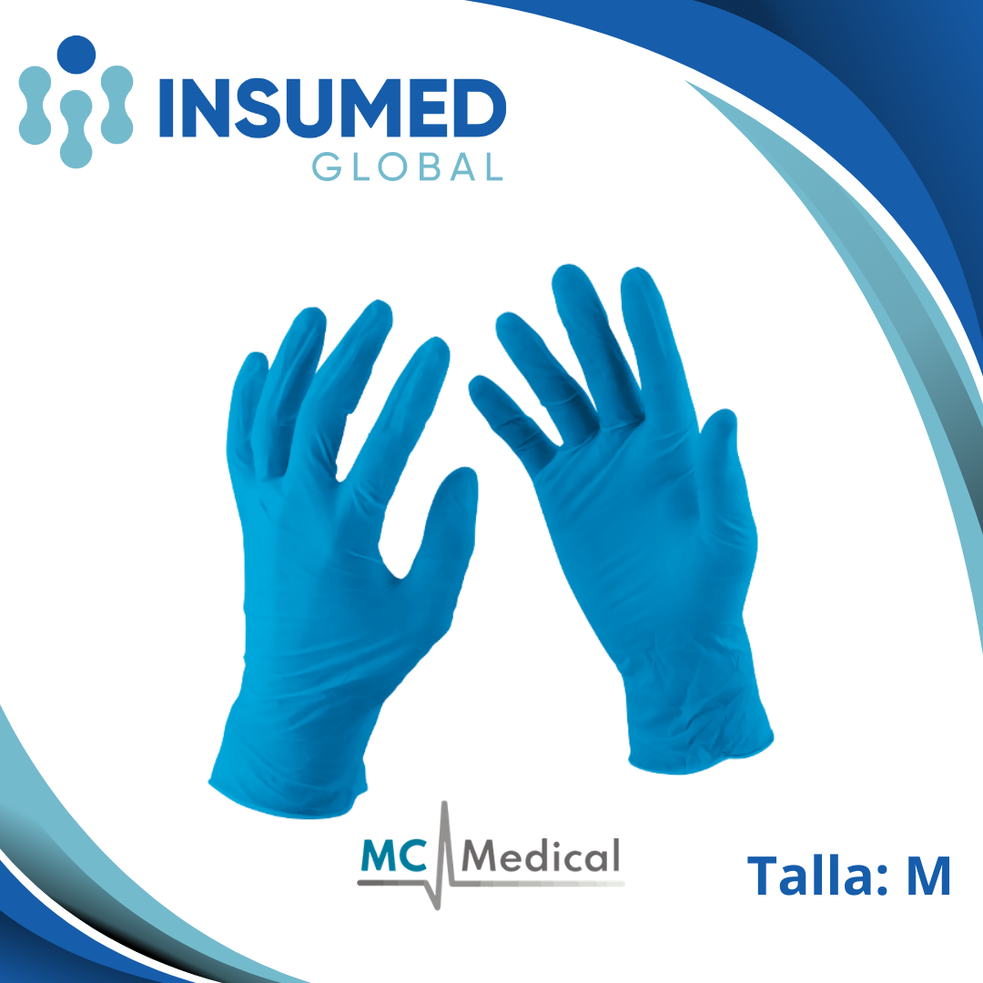 GUANTE DE NITRILO AZUL TALLA M W MEDICAL