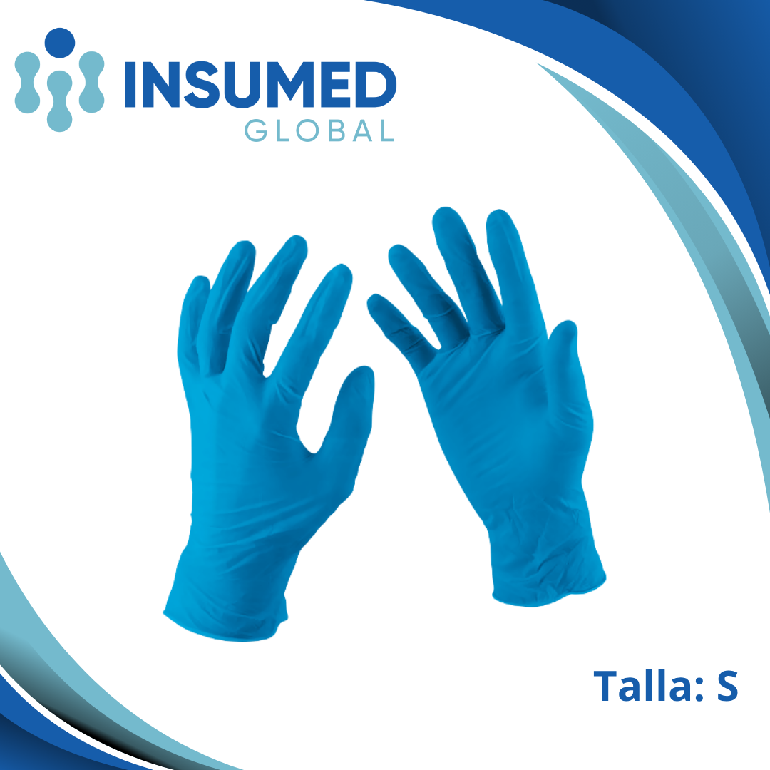 GUANTE DE NITRILO AZUL TALLA S W MEDICAL