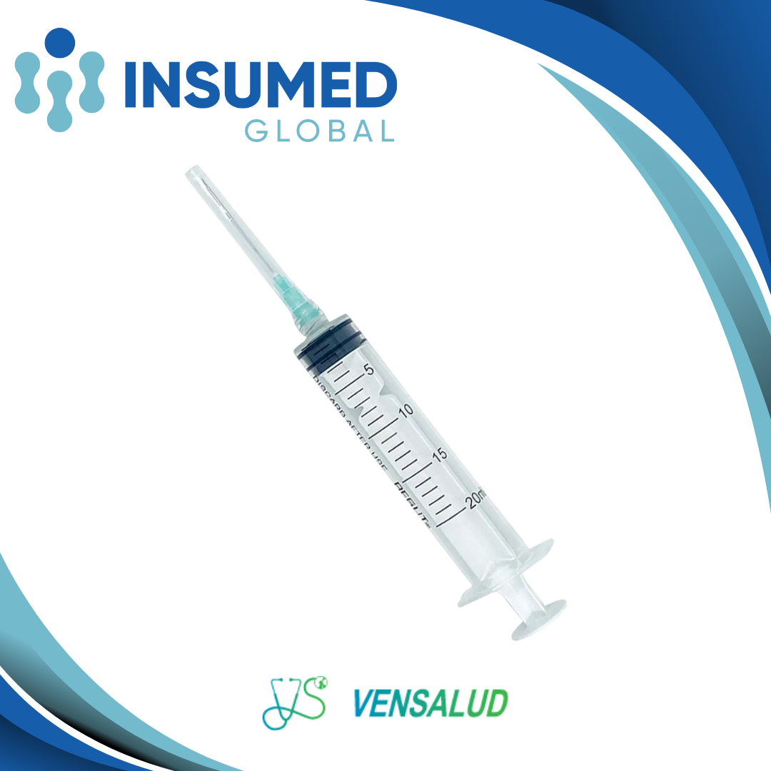 JERINGA 20ML C/A 21G*1 1/2 VENSALUD