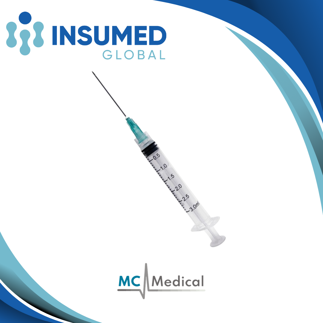 JERINGA 3ML C/A 21G*1 1/2 MC MEDICAL