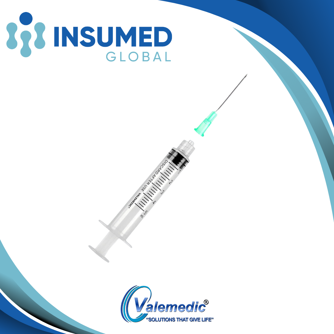JERINGA 5ML C/A 21G*1 1/2 VALEMEDIC