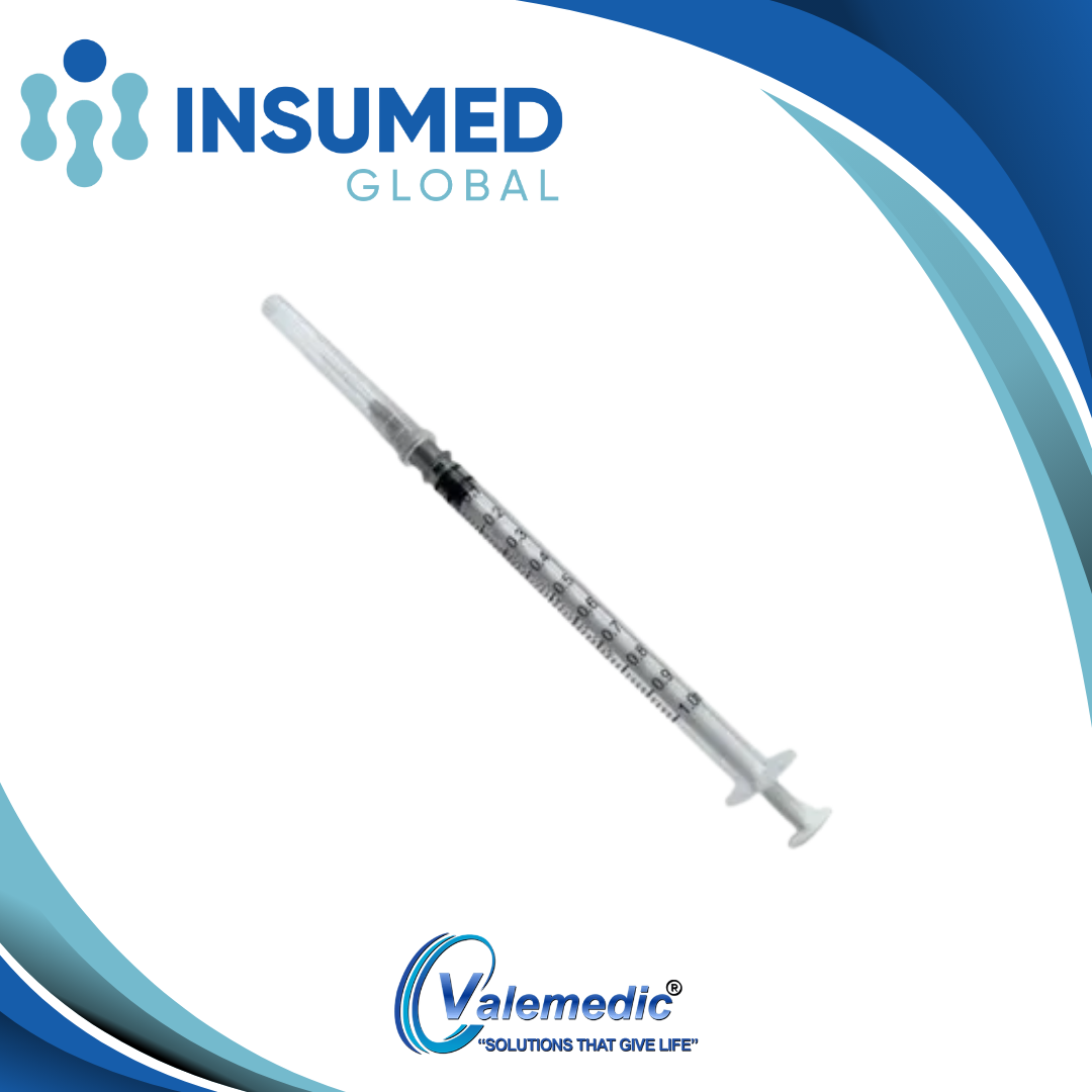 JERINGA INSULINA 1ML 27G*1/2 TAPA GRIS VALEMEDIC