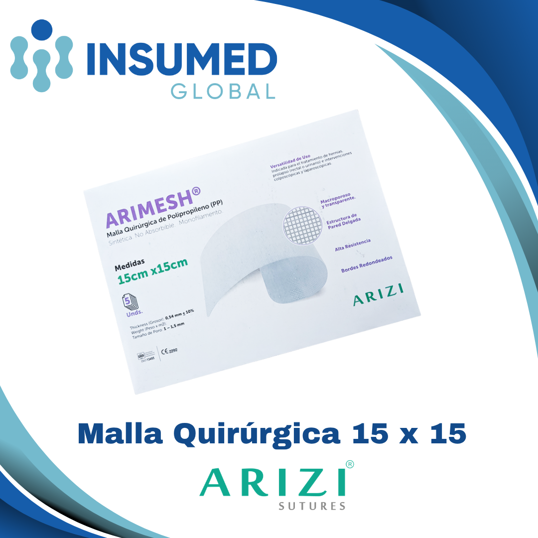 MALLA QUIRURGICA 15 X 15 CM ARIZI