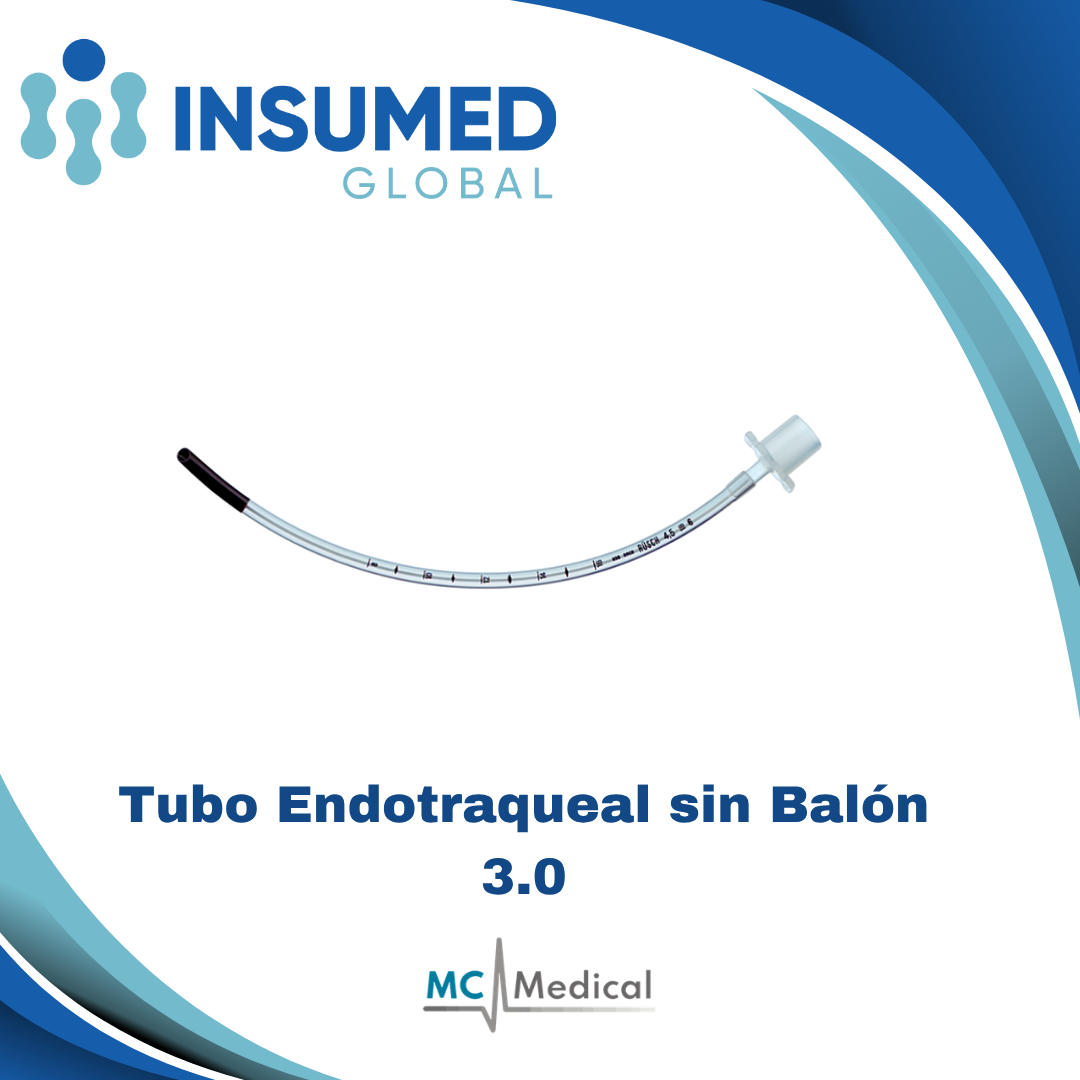 TUBO ENDOTRAQUEAL 3.0mm SIN BALON MC MED