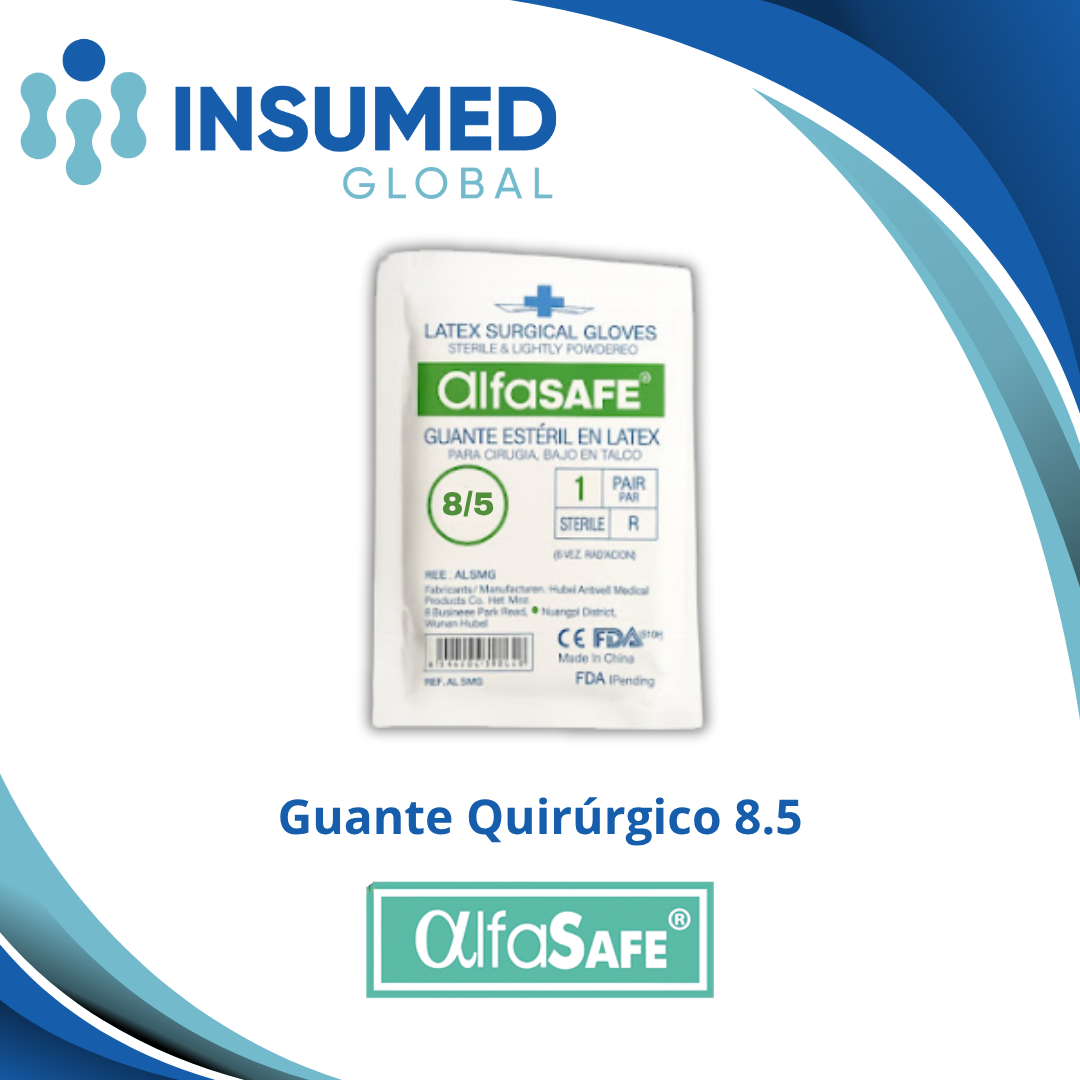 GUANTE QUIRURGICO NRO 8.5 ALFA SAFE