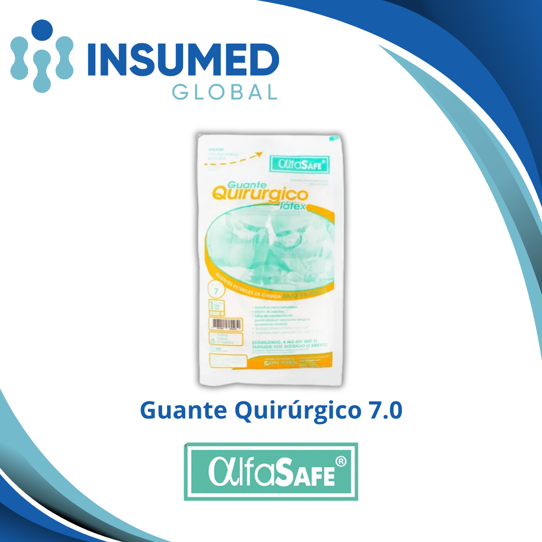 GUANTE QUIRURGICO NRO 7.0 ALFA SAFE