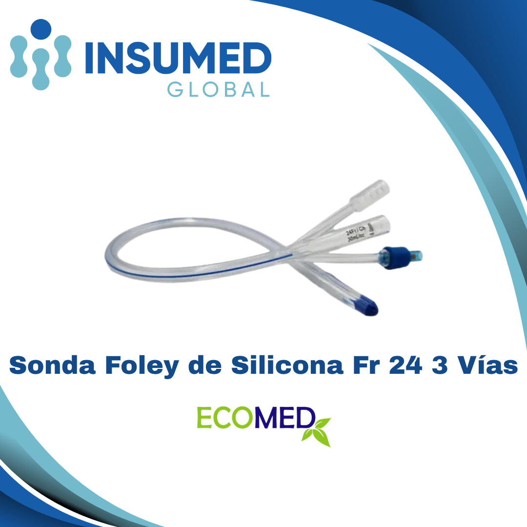 SONDA FOLEY FR 24 3 VIAS ECOMED