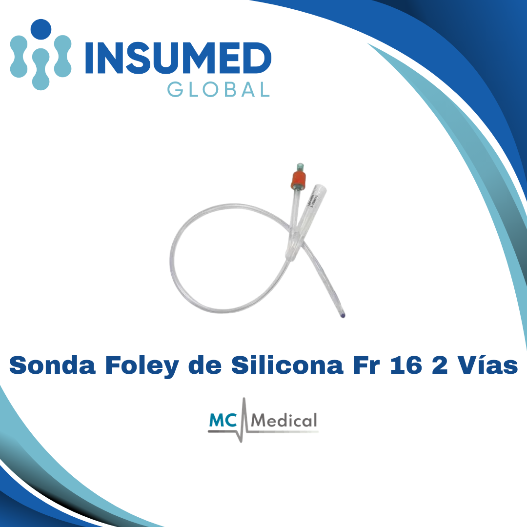 SONDA FOLEY SILICONA FR 16 2 VIAS MC MEDICAL