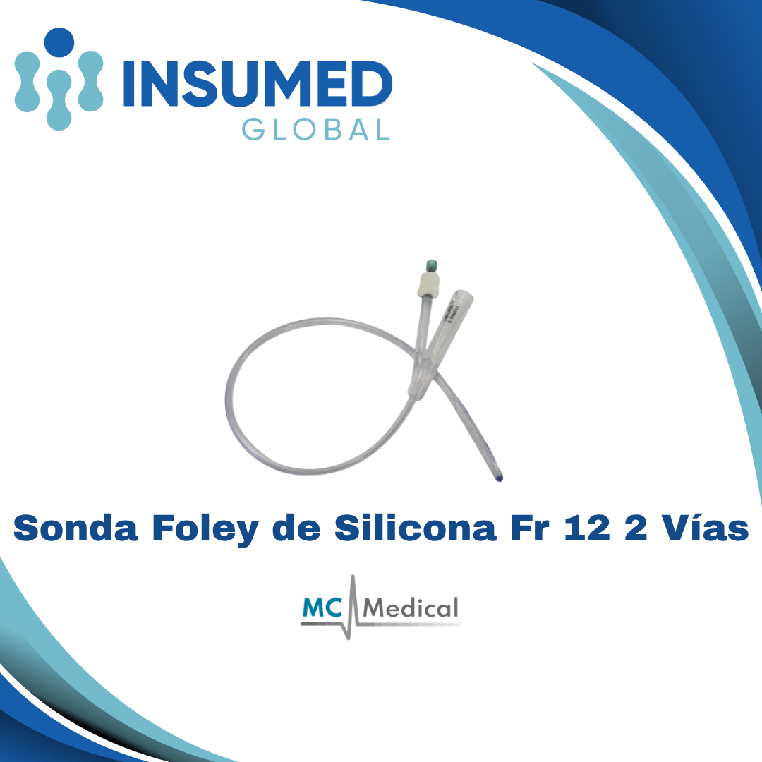 SONDA FOLEY DE SILICONA FR 12 2 VIAS MC MEDICAL