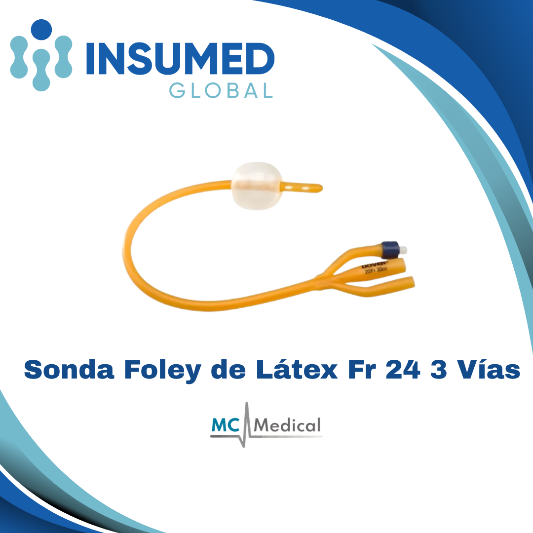 SONDA FOLEY FR 24 3 VIAS MC MEDICAL