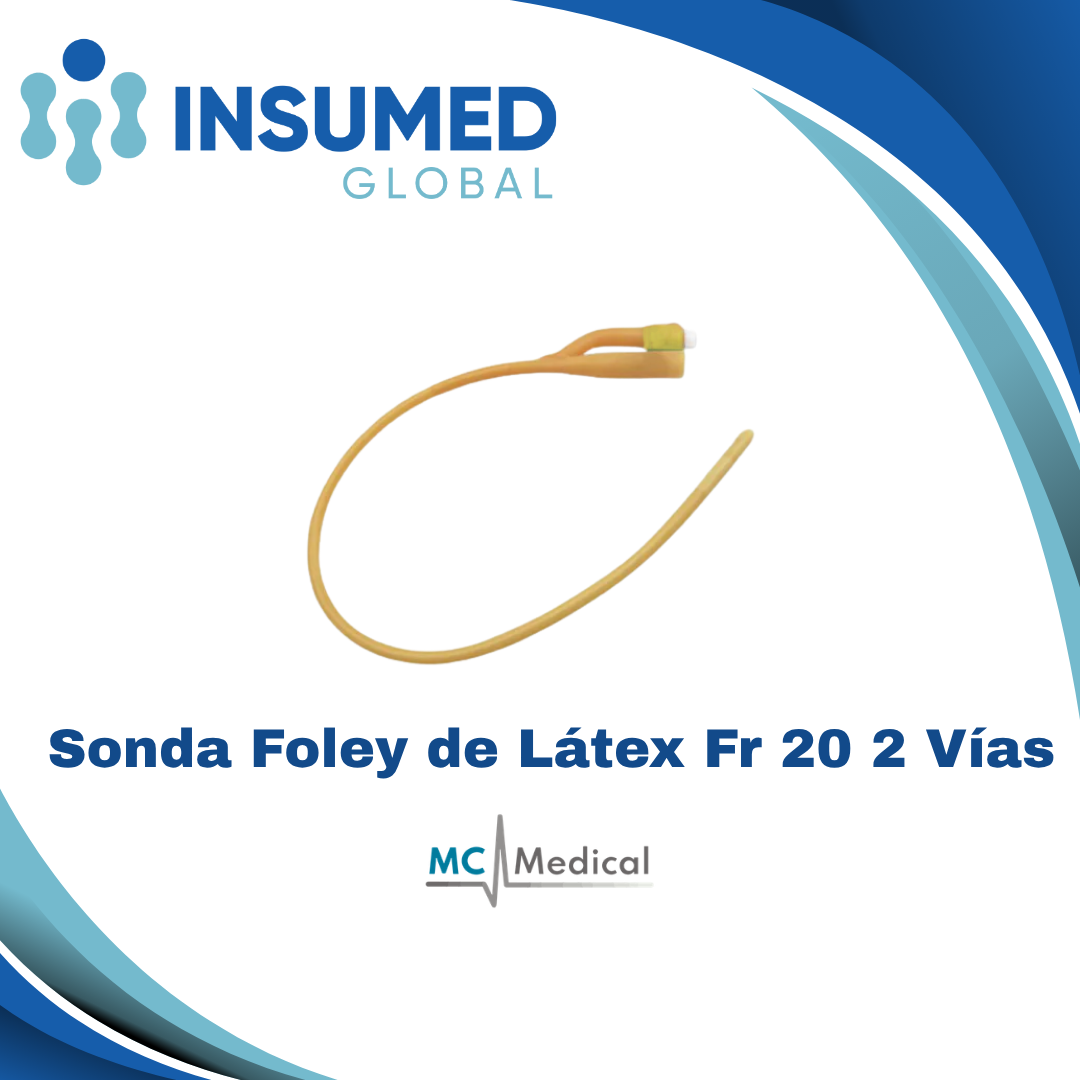 SONDA FOLEY FR 20 2 VIAS LATEX MC MEDICAL