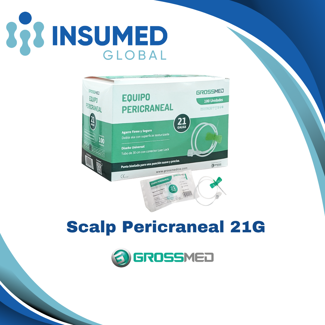 SCALP PERICRANEAL 21G GROSSMED