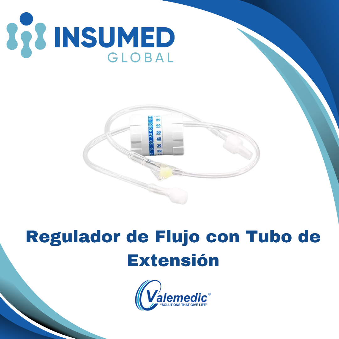 REGULADOR DE FLUJO CON TUBO DE EXT. VALEMEDIC