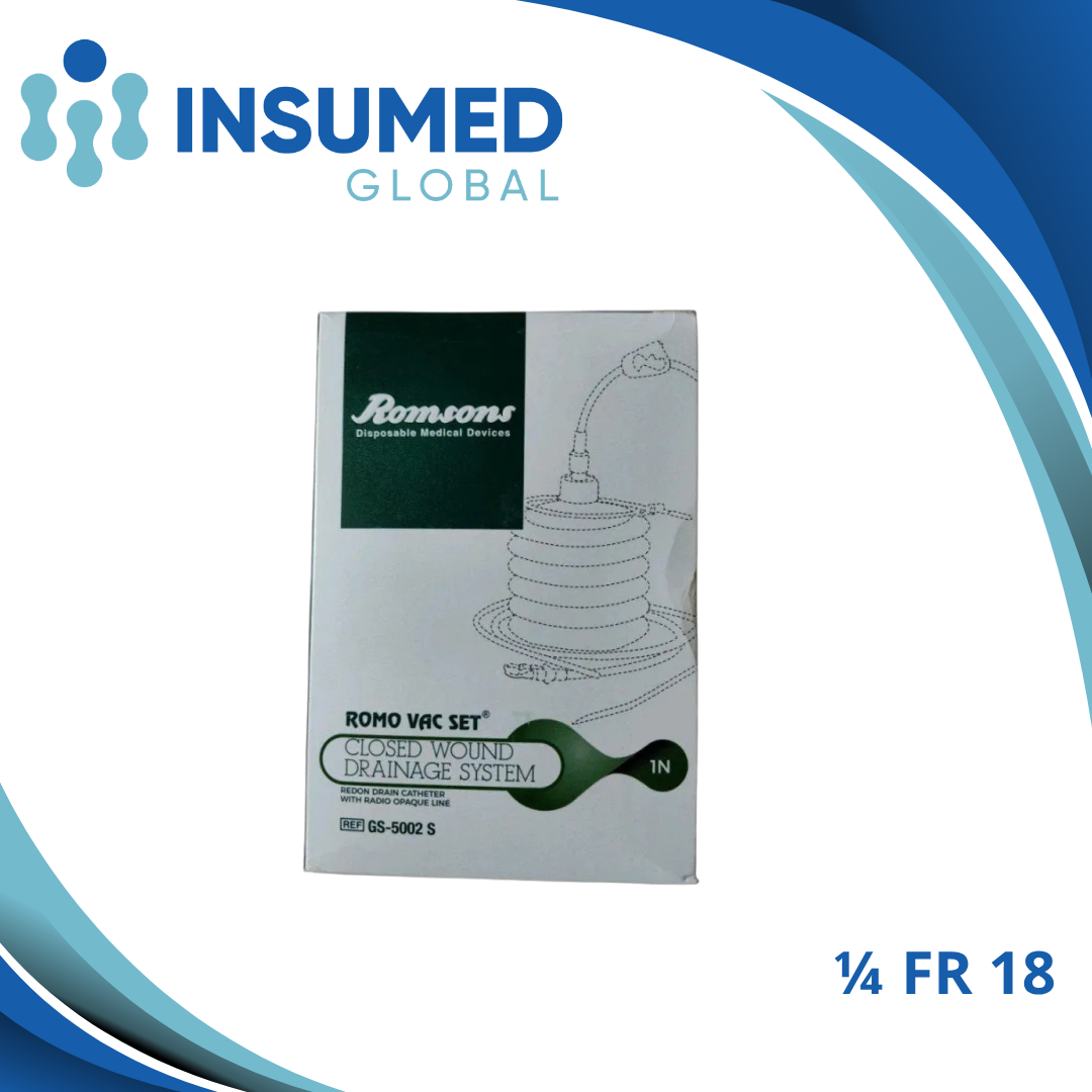 ROMOVAC SISTEMA DE DRENAJE HERIDA 1/4¨ (18FR)