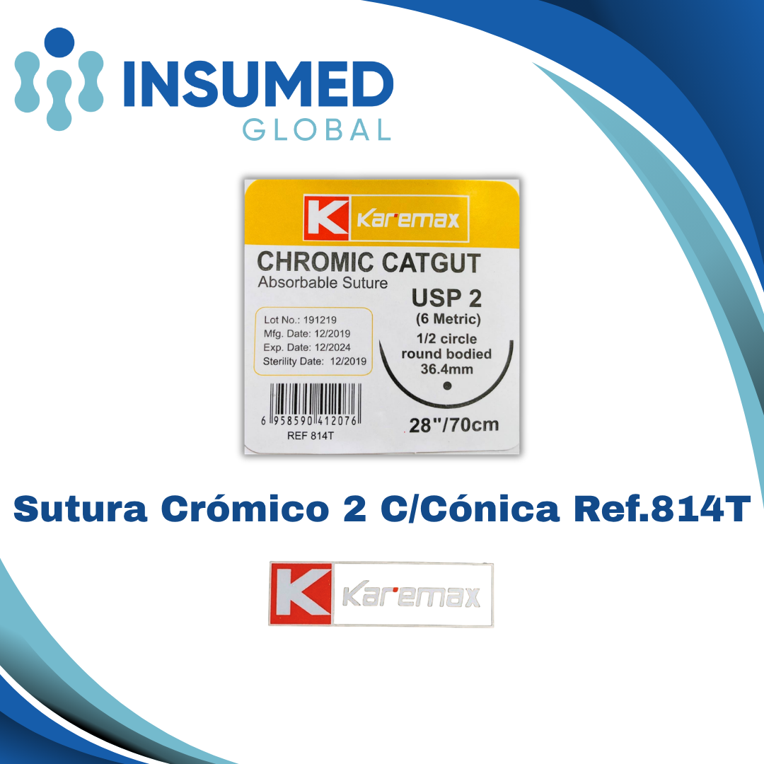 SUTURA CROMICO 2 REF 814 KAREMAX