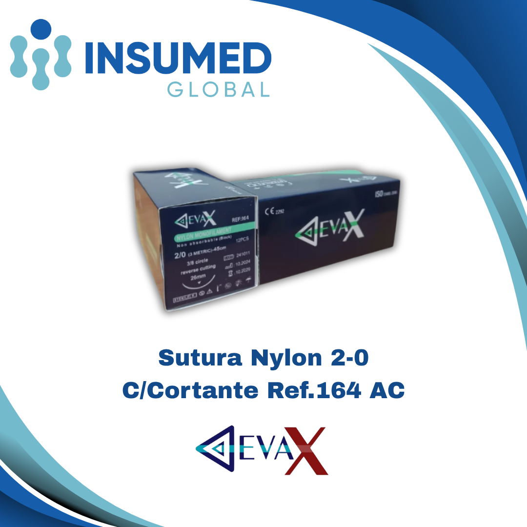 SUTURA NYLON 2-0 REF 164 AC DEVAX