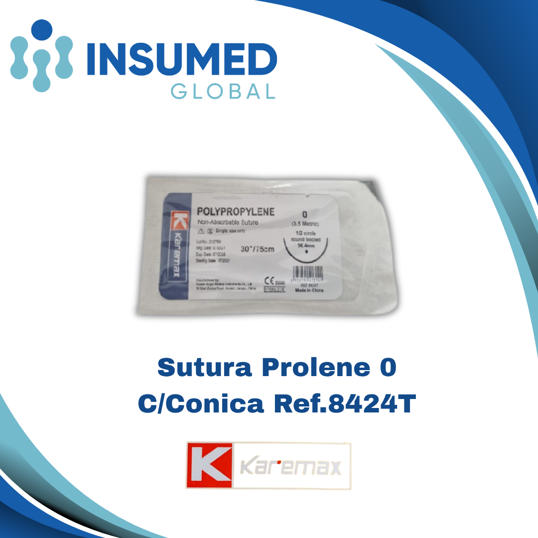 SUTURA PROLENE 0 REF 8424T KAREMAX