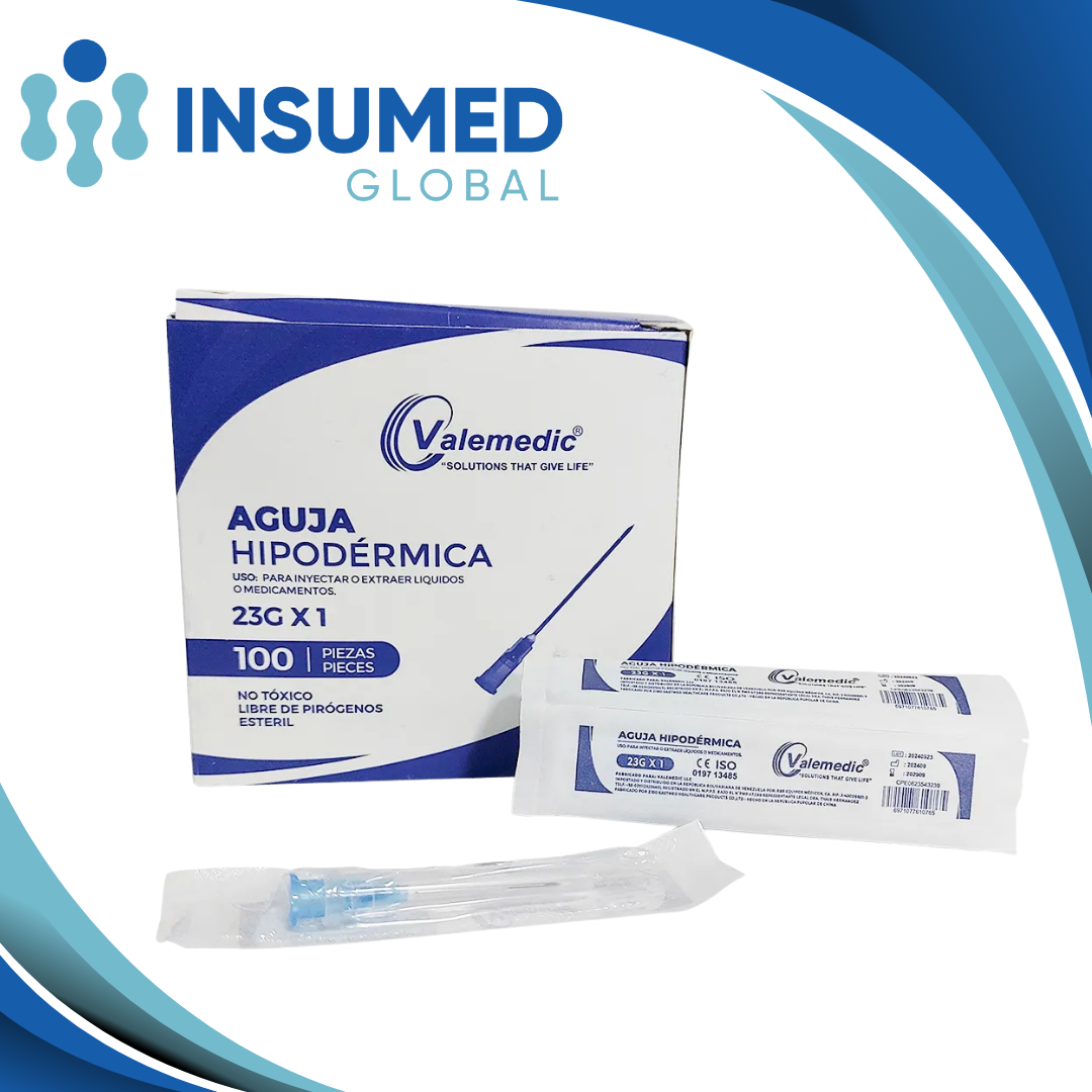 AGUJA HIPODERMICA 23G X 1 VALEMEDIC