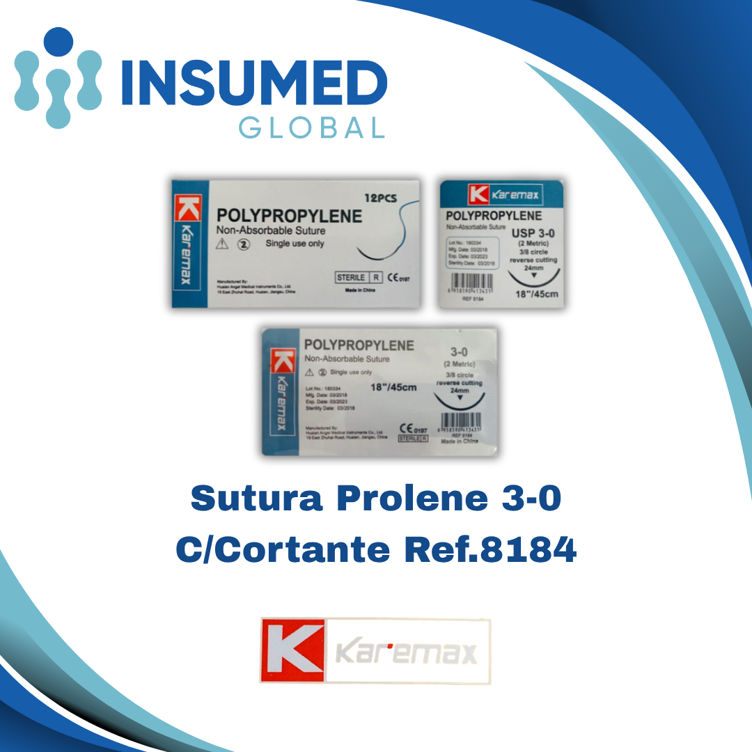 SUTURA PROLENE 3-0 REF 8184 KAREMAX