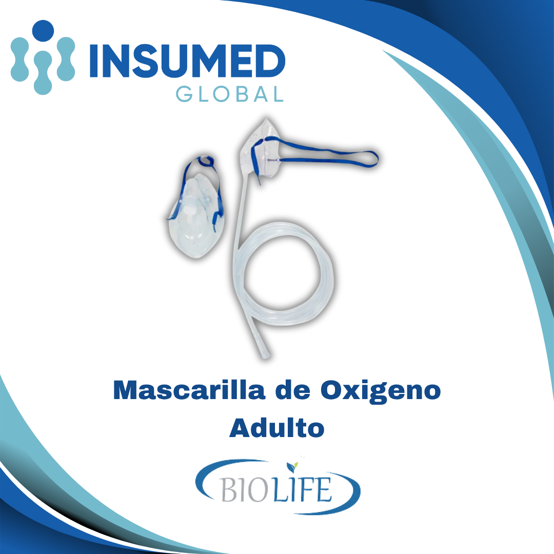 MASCARILLA DE OXIGENO ADULTO BIOLIFE