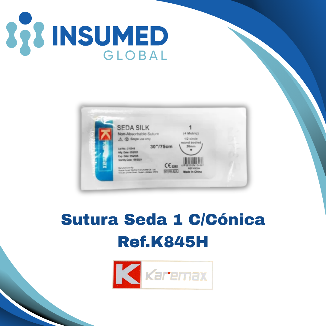 SUTURA SEDA 1 REF K845H KAREMAX