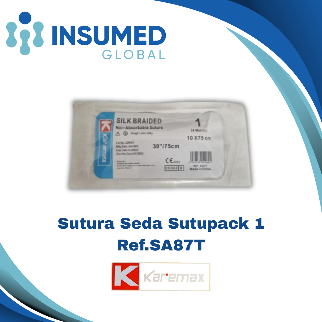 SUTURA SEDA 1 REF SA87T KAREMAX
