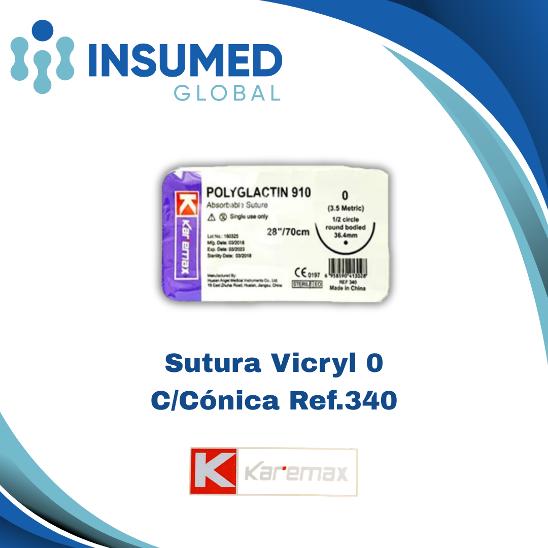 SUTURA VICRYL 0 REF 340 KAREMAX
