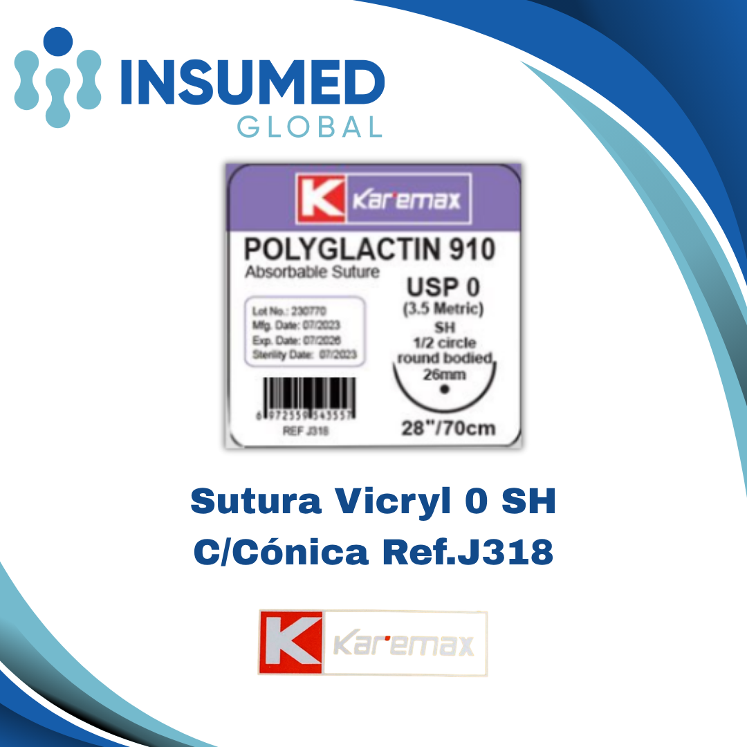 SUTURA VICRYL 0 SH REF J318 KAREMAX