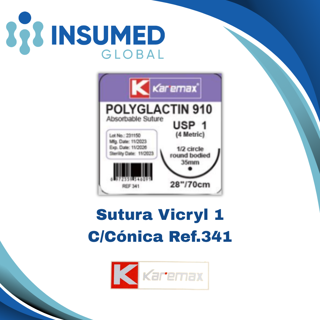 SUTURA VICRYL 1 REF 341 KAREMAX