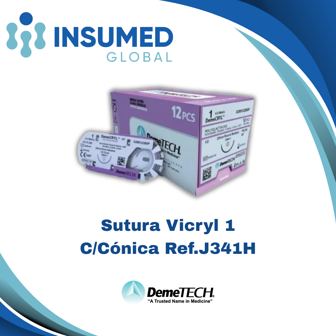 SUTURA VICRYL 1 REF J341H DEMETECH