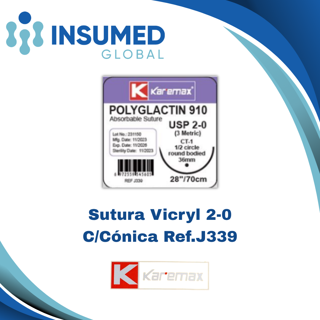 SUTURA VICRYL 2-0 REF 339 KAREMAX
