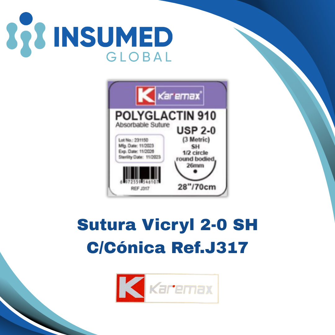 SUTURA VICRYL 2-0 REF J317 KAREMAX
