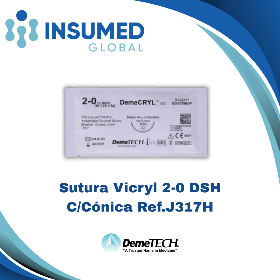 SUTURA VICRYL 2-0 REF J317H DEMETECH