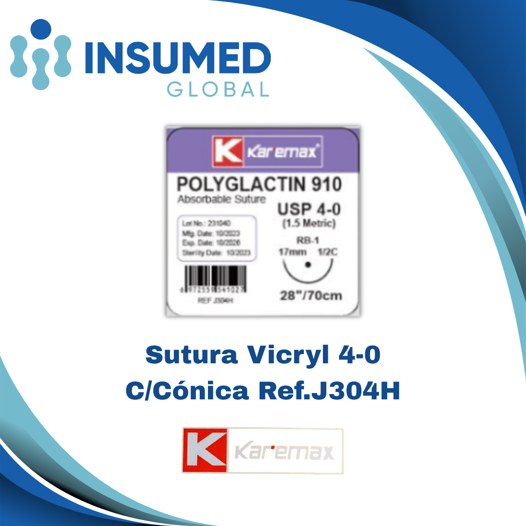 SUTURA VICRYL 4-0 REF J304 KAREMAX