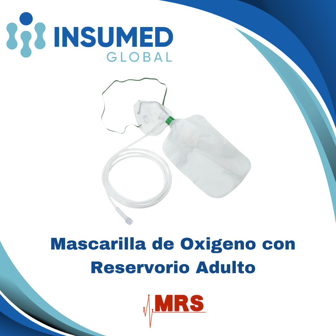 MASCARILLA DE OXIGENO CON RESERVORIO MRS
