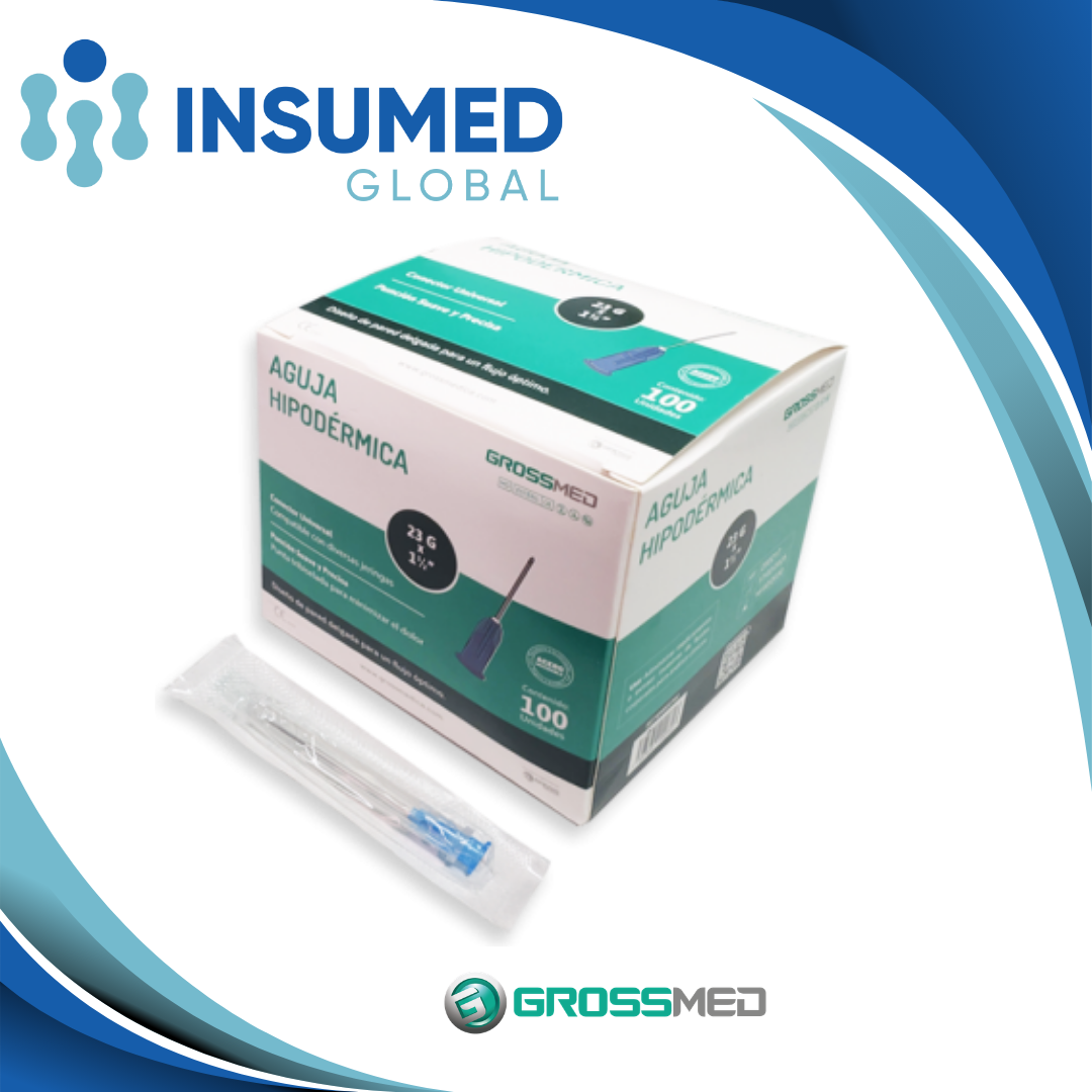 AGUJA HIPODERMICA 23G X 1 1/2 GROSSMED